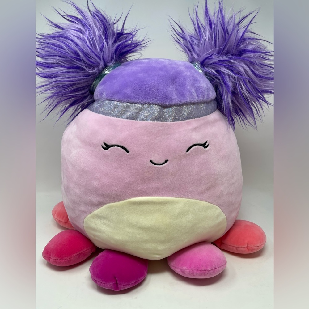 Squishmallow Jeanne the Octopus 16" Squishdoos Used GH04.